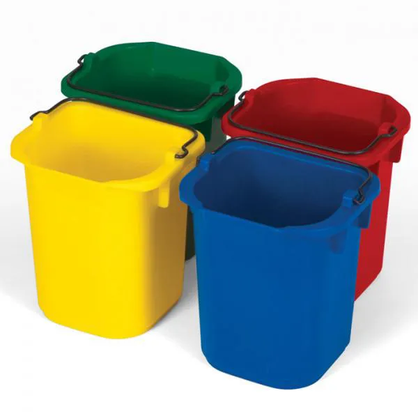 Kit de 4 baldes para limpeza de 4,7L - Linha 9T - RUBBERMAID