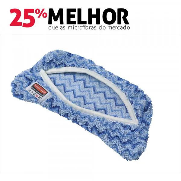 Refil para Mop uso com sup. flexível Azul - HYGEN - RUBBERMAID